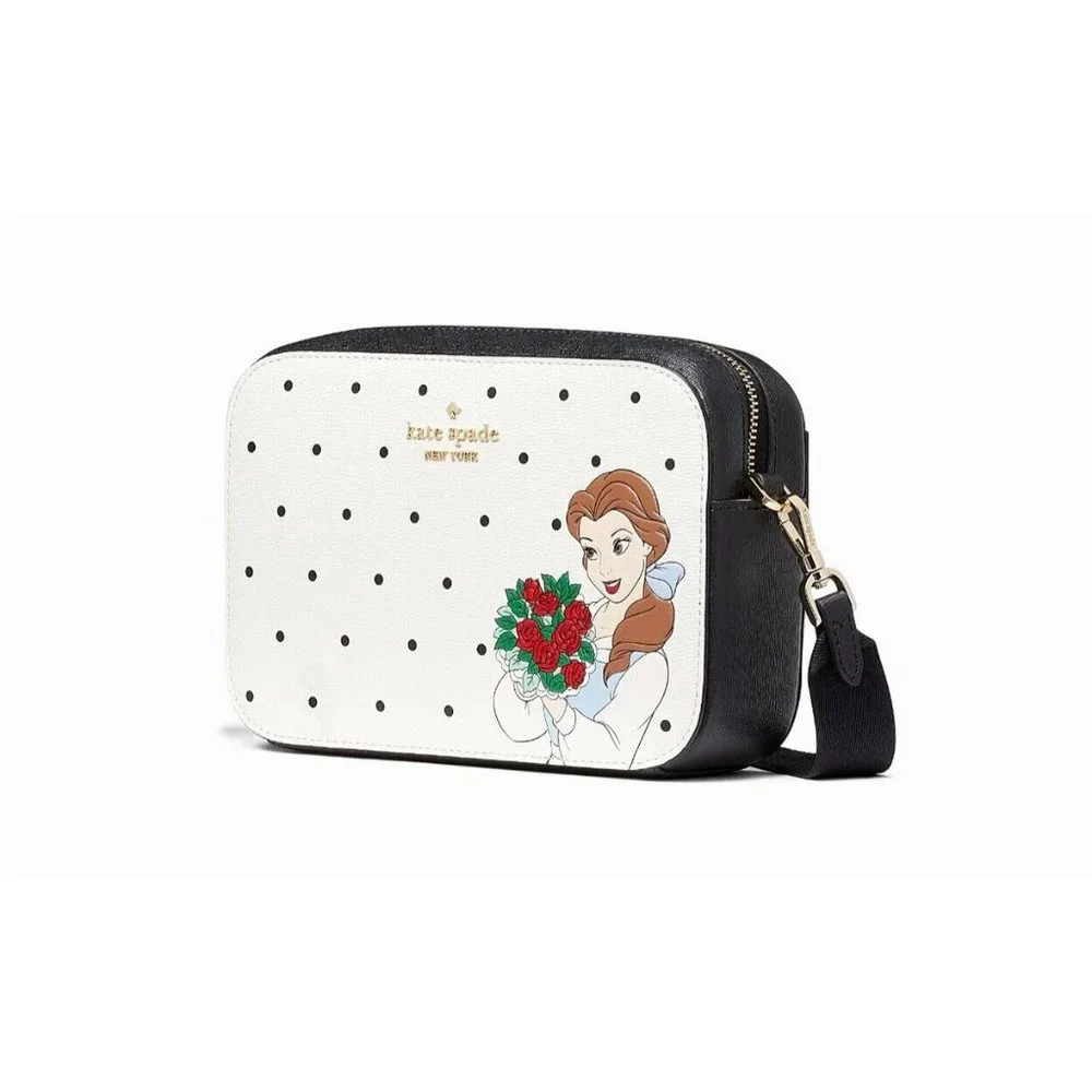 New Kate Spade Disney X Kate Spade New York Beauty and the Beast Mini Camera Bag